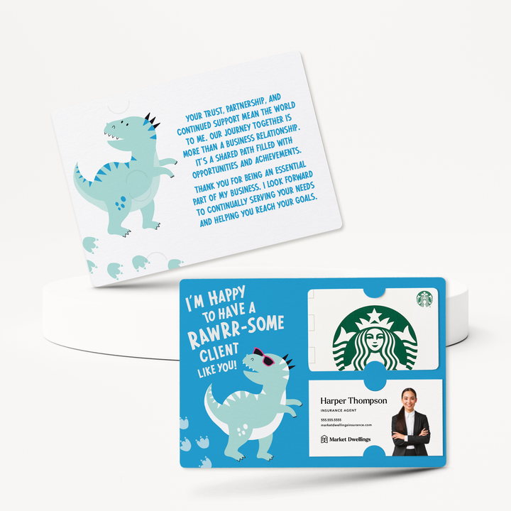 Set of I’m Happy to Have a RAWRR-some Client Like You! | Mailers | Envelopes Included | M185-M008-AB
