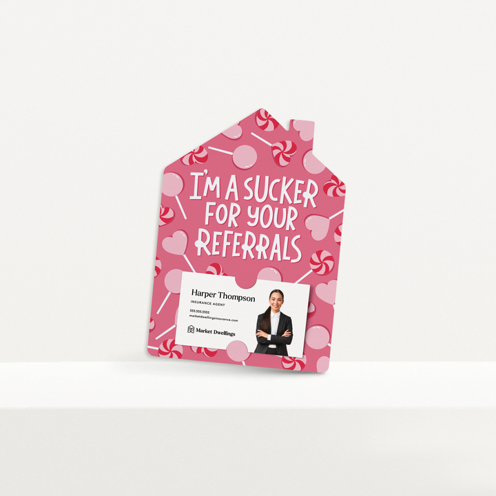 Set of I'm A Sucker For Your Referrals | Valentine's Day Mailers | Envelopes Included | M99-M001-ABi