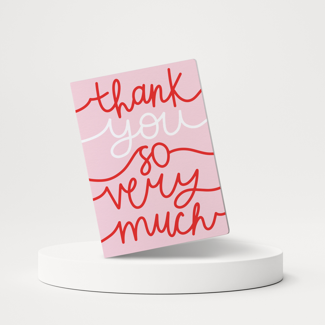 Set of Thank you so very much | Greeting Cards | Envelopes Included | 78-GC001