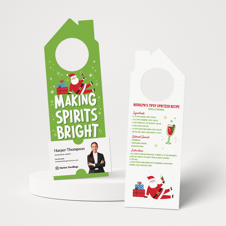 Making Spirits Bright | Christmas Door Hangers | 307-DH002