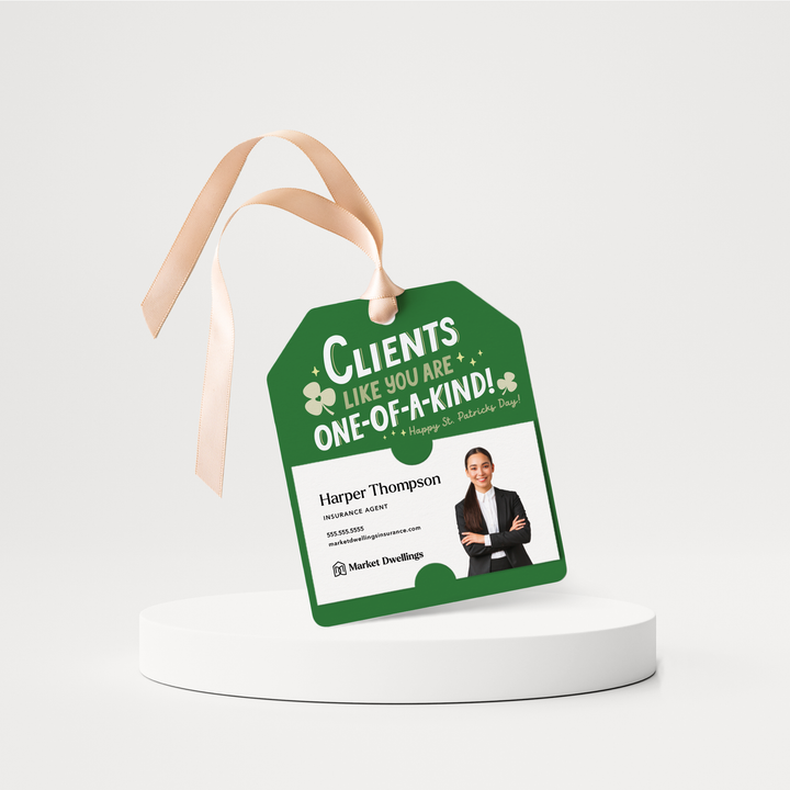 Clients Like You Are One-Of-A-Kind! | St. Patrick's Day Gift Tags | 176-GT001-AB