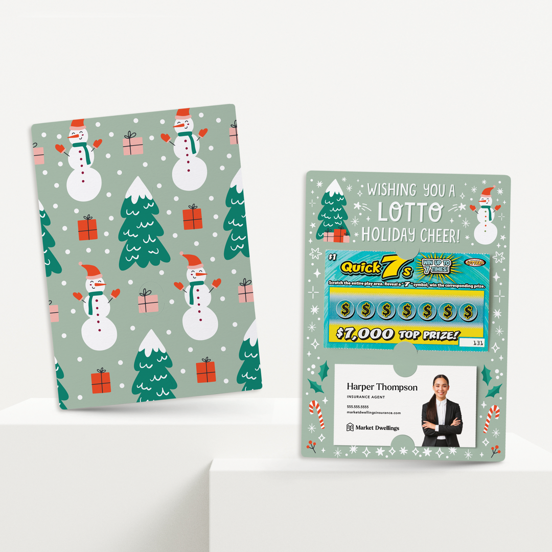 Set of Wishing You A Lotto Holiday Cheer! | Christmas Mailers | Envelopes Included | M33-M002-AB