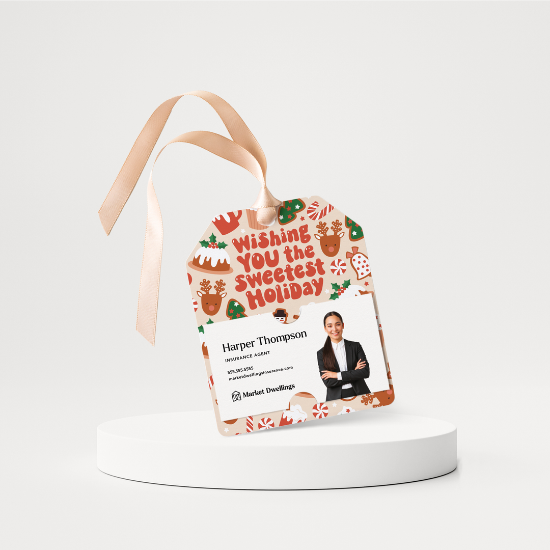 Wishing you the Sweetest Holiday | Christmas Gift Tags | 240-GT001