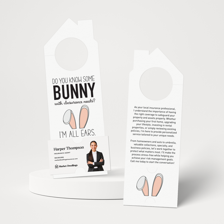 Do You Know Some Bunny? | Easter Insurance Door Hangers | E1-DH002i