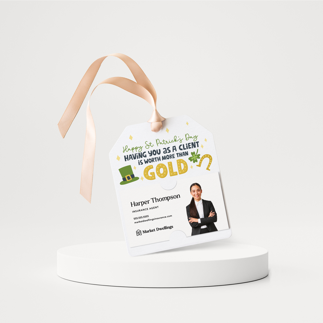 Having You As a Client is Worth More than Gold | Pop By Gift Tags | SP15-GT001