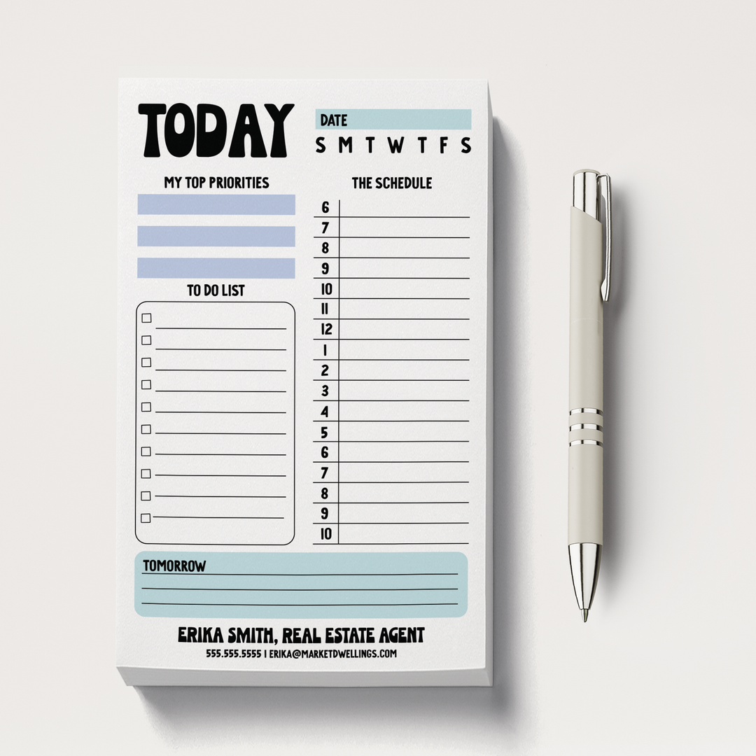 Set of Today Notepads | 5 x 8in | 50 Tear-Off Sheets | 15-SNP